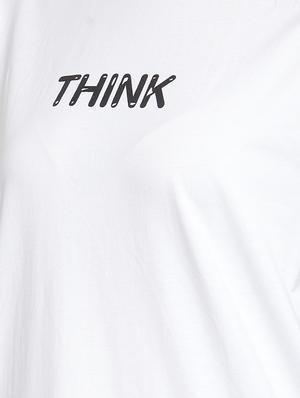 drop shoulder slogan tee - 16685165 - Standard Image - 5