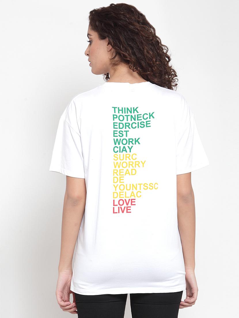 drop shoulder slogan tee - 16685165 - Zoom Image - 3