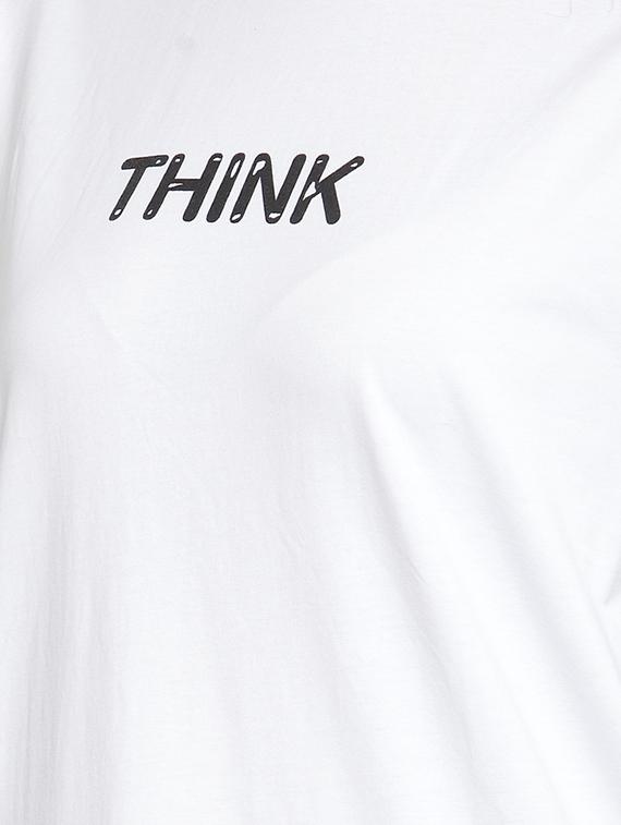 drop shoulder slogan tee - 16685165 - Zoom Image - 5