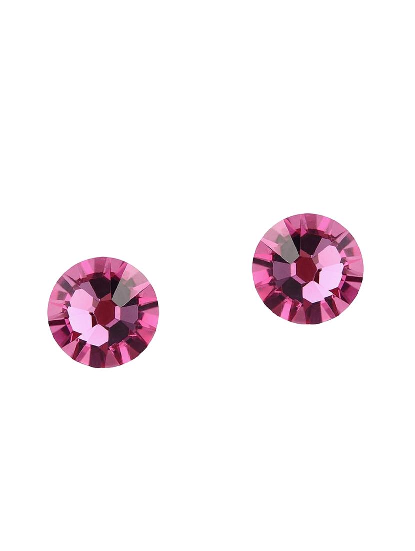 pink silver plated studs earring - 16685181 - Zoom Image - 1