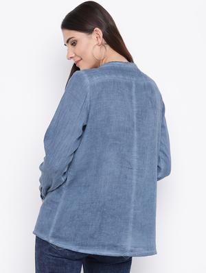 long sleeved solid top - 16685231 - Standard Image - 3