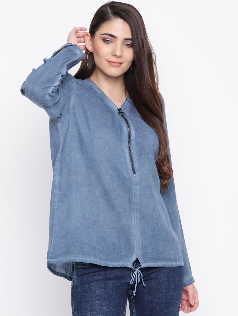 long sleeved solid top - 16685231 - Zoom Image - 1