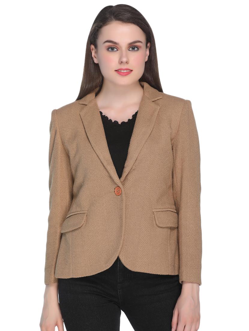 lapel neck pocket patch blazer - 16685316 - Zoom Image - 1
