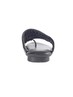 black slip on sandals - 16685530 - Standard Image - 3