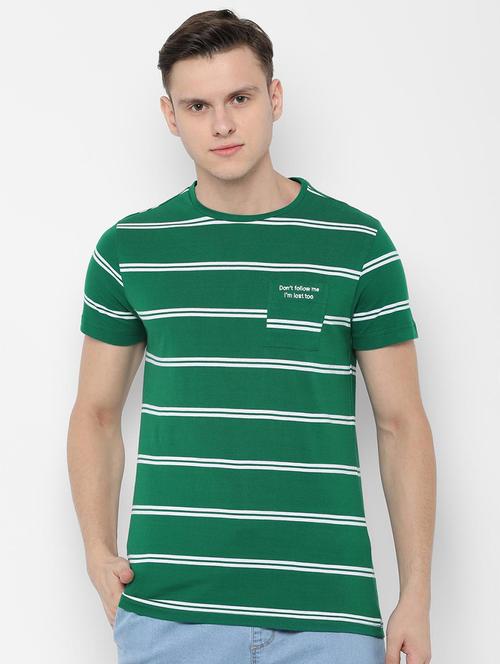 green striped pocket t-shirt - 16685743 - Very Small Image - 1