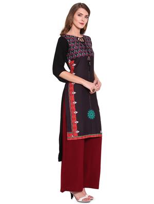 printed kurta palazzo set - 16685849 - Standard Image - 2