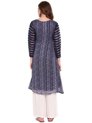 floral printed layered kurta palazzo set - 16685852 - Standard Image - 3