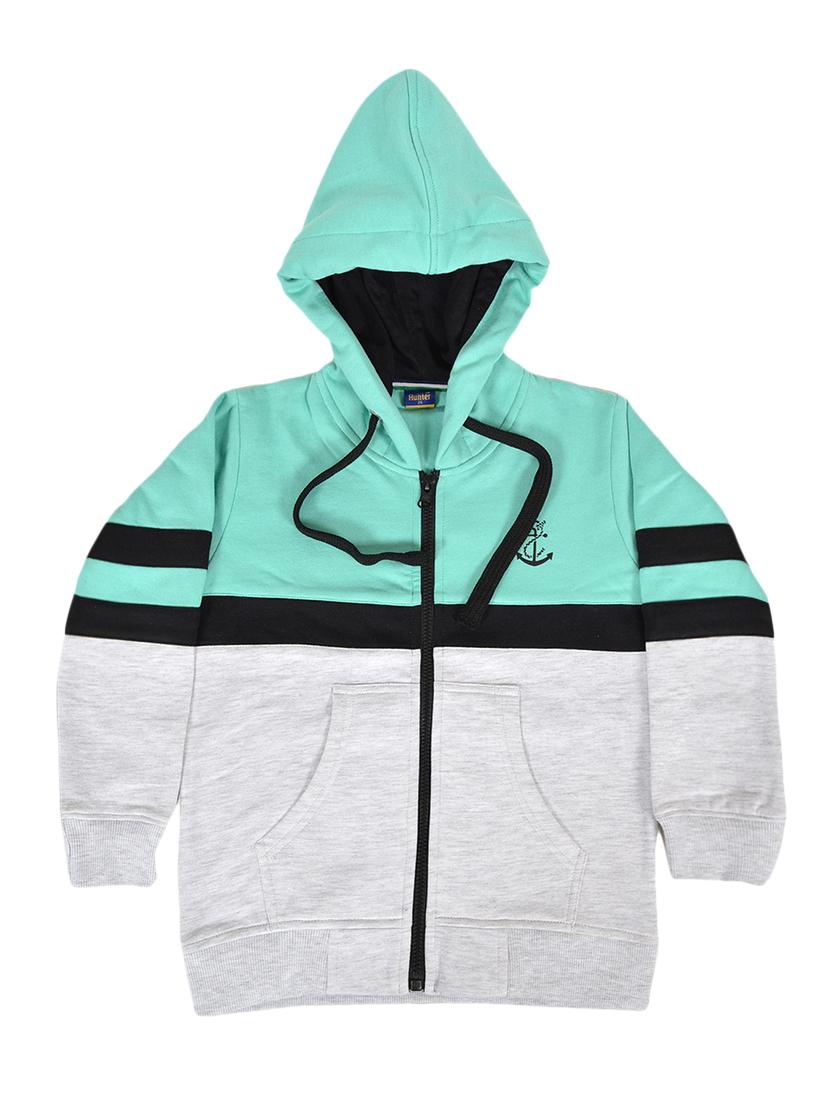 color block hooded sweatshirt - 16685928 - Zoom Image - 1
