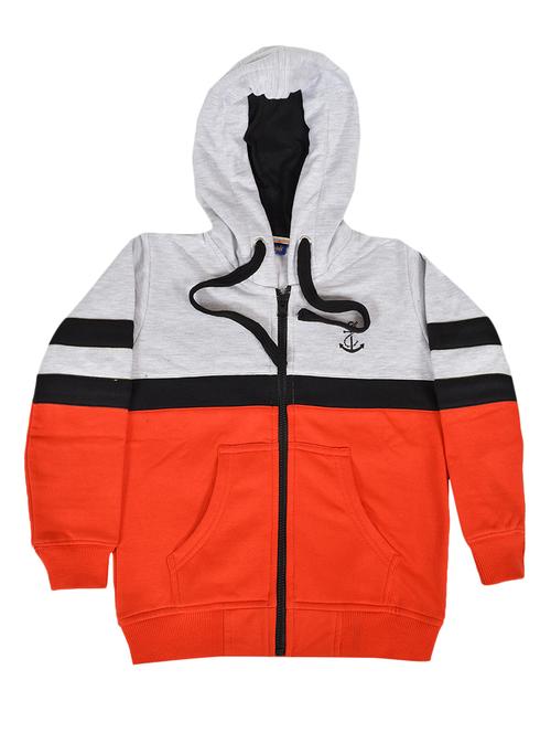 color block hooded sweatshirt - 16685929 - Very Small Image - 1