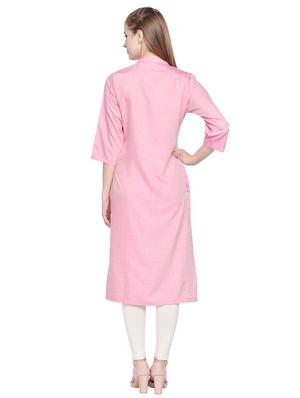 embroidered straight kurta - 16685976 - Standard Image - 3