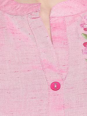 embroidered straight kurta - 16685976 - Standard Image - 4