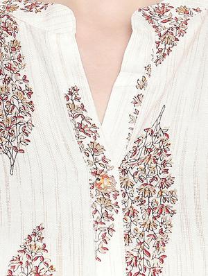 printed straight kurta - 16685977 - Standard Image - 4
