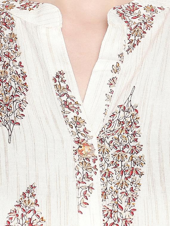printed straight kurta - 16685977 - Zoom Image - 4