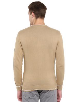 brown solid pullover - 16687335 - Standard Image - 3