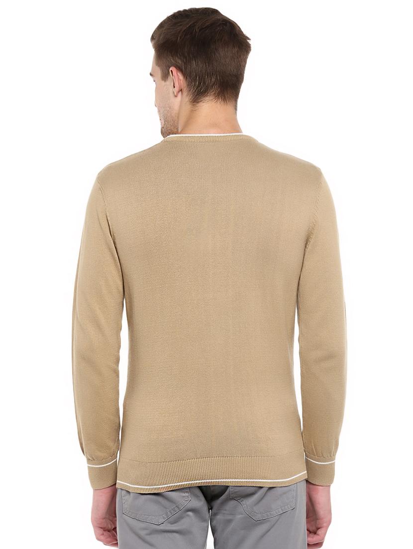 brown solid pullover - 16687335 - Zoom Image - 3