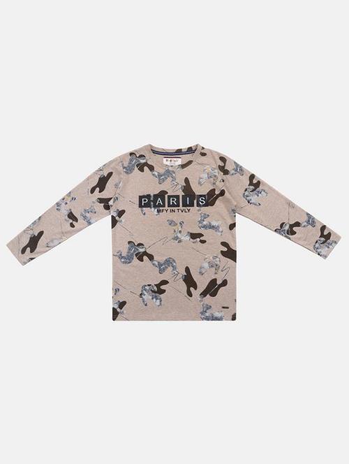 crew neck long sleeved cotton t-shirt - 16688680 - Standard Image - 1