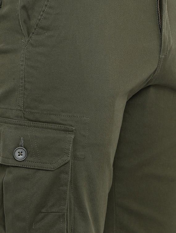 green solid shorts - 16688769 - Zoom Image - 5