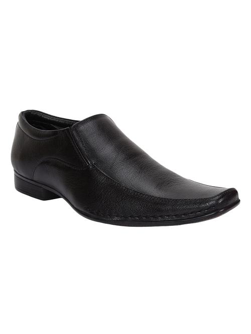 black leatherette slip ons - 16689720 - Very Small Image - 1