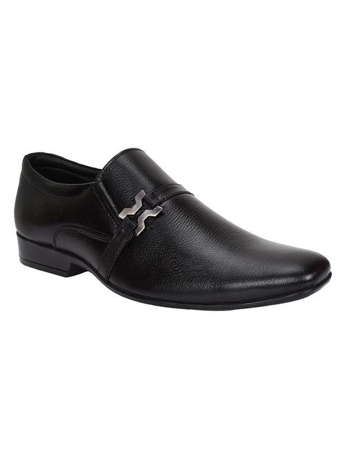 black leatherette slip ons - 16689728 - Very Small Image - 1