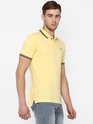 yellow solid polo t-shirt - 16689741 - Standard Image - 2