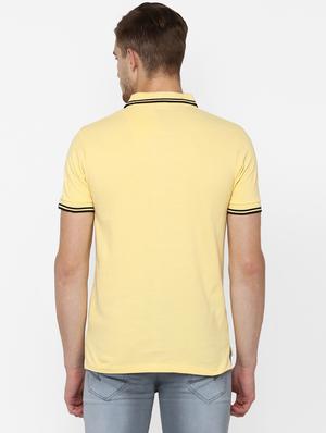 yellow solid polo t-shirt - 16689741 - Standard Image - 3
