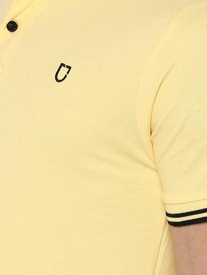 yellow solid polo t-shirt - 16689741 - Standard Image - 4