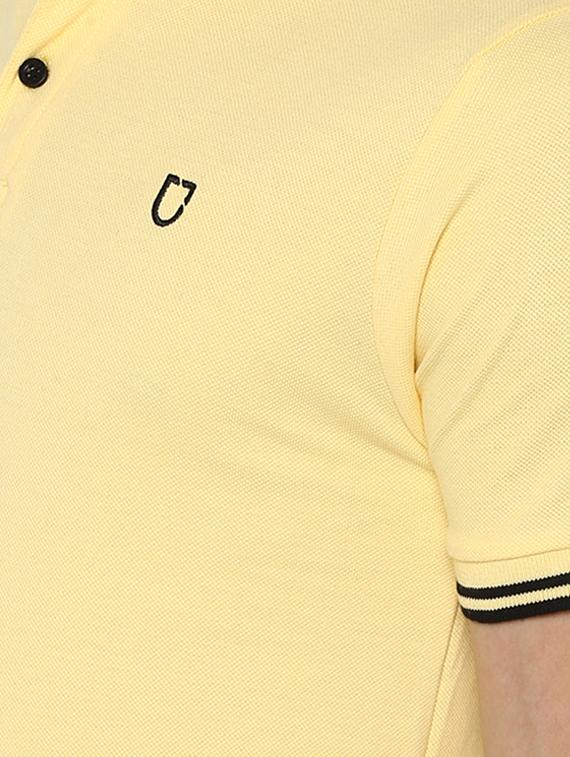 yellow solid polo t-shirt - 16689741 - Zoom Image - 4