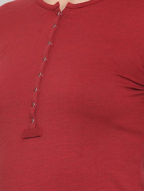long sleeved solid henley tee - 16689852 - Zoom Image - 5