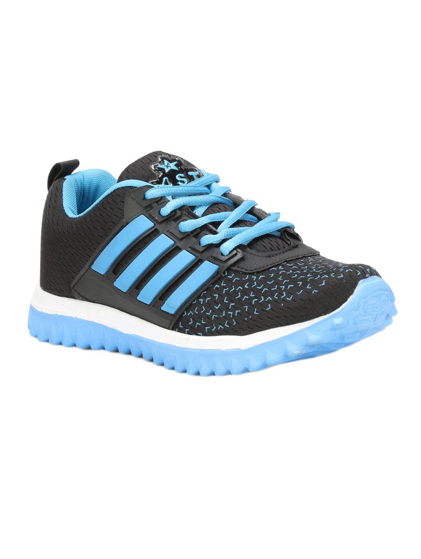 blue mesh lace-up sports shoes - 16690748 - Zoom Image - 1
