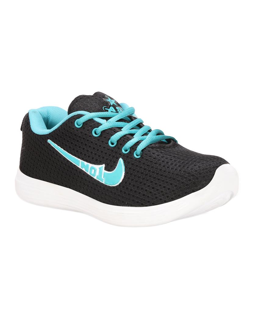 black lace-up sports shoes - 16690751 - Zoom Image - 1