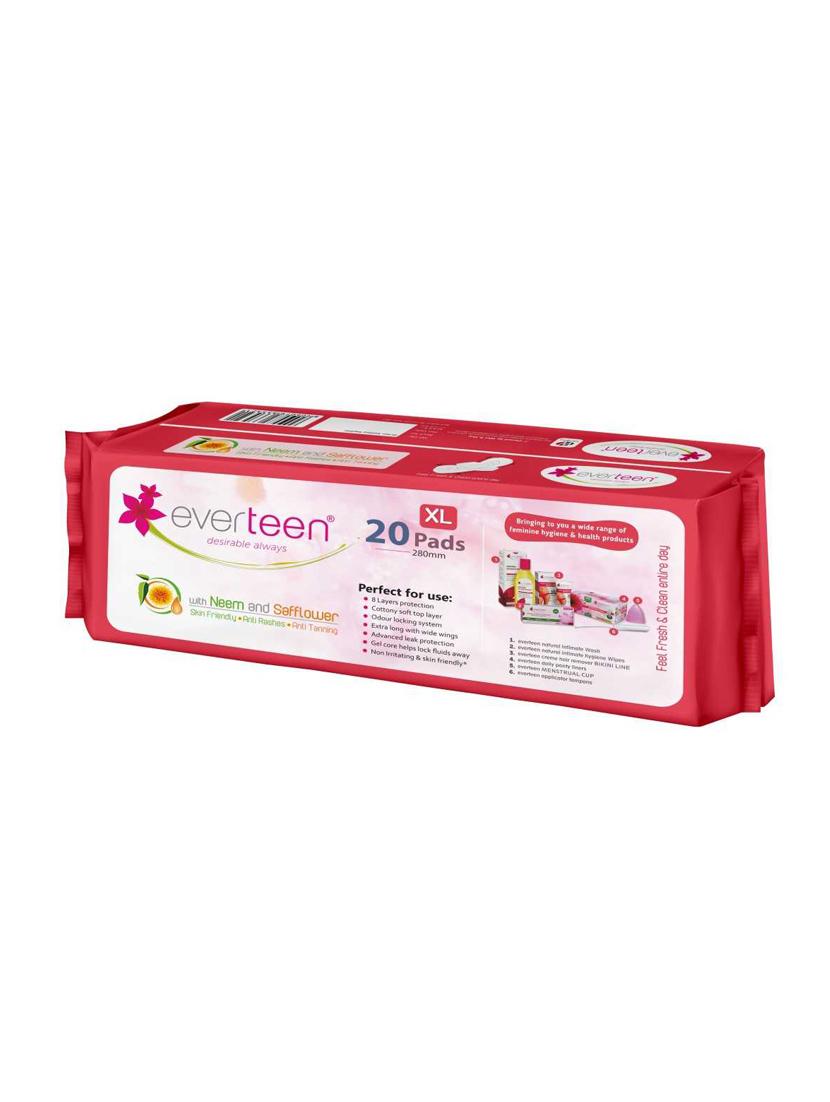 everteen xl cottony-soft sanitary pads (neem, safflower) - 16690812 - Zoom Image - 3