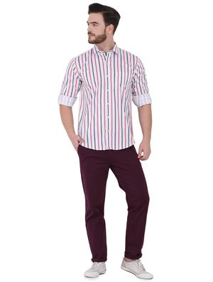 white striped casual shirt - 16690885 - Standard Image - 4