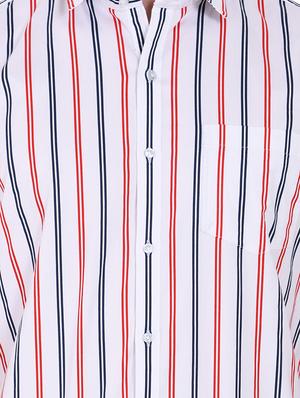 white striped casual shirt - 16690885 - Standard Image - 5