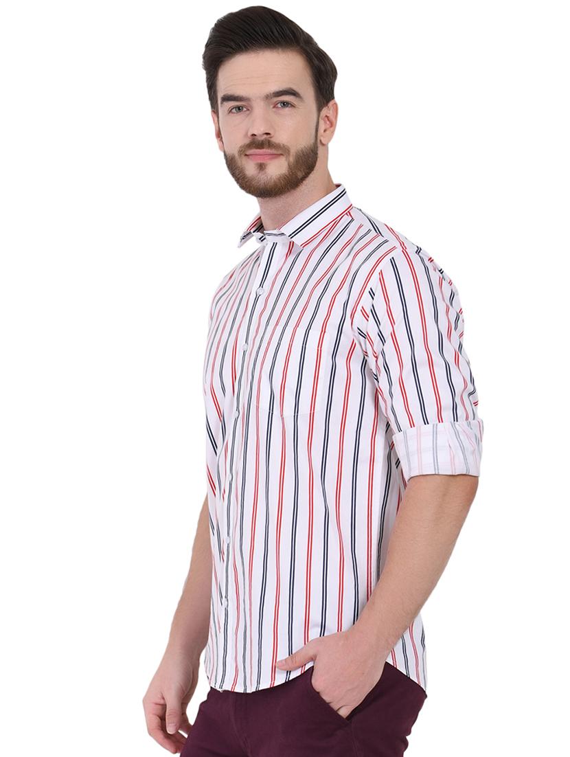 white striped casual shirt - 16690885 - Zoom Image - 2