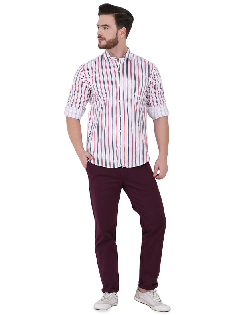 white striped casual shirt - 16690885 - Zoom Image - 4