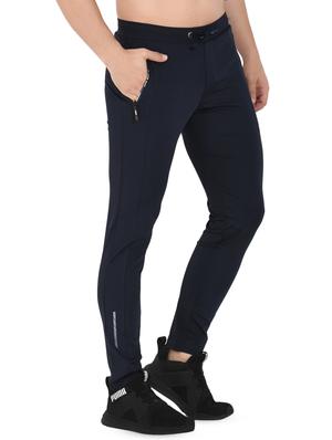 navy blue solid ankle length track pant - 16690999 - Standard Image - 2