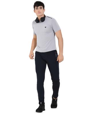 navy blue solid ankle length track pant - 16690999 - Standard Image - 4