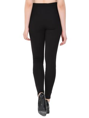 high rise zipper detail jeggings - 16691012 - Standard Image - 3