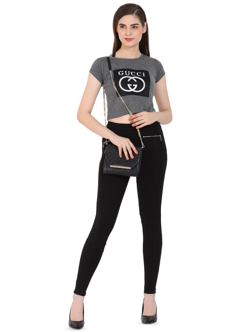 high rise zipper detail jeggings - 16691012 - Zoom Image - 4