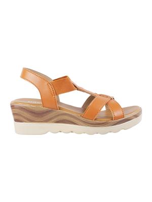 tan back strap wedges - 16691641 - Standard Image - 2