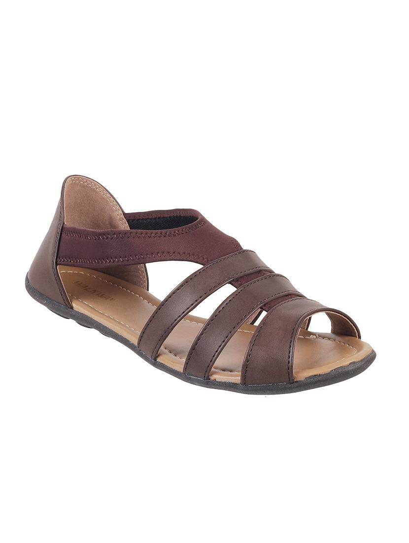 brown closed back sandals - 16691895 - Zoom Image - 1