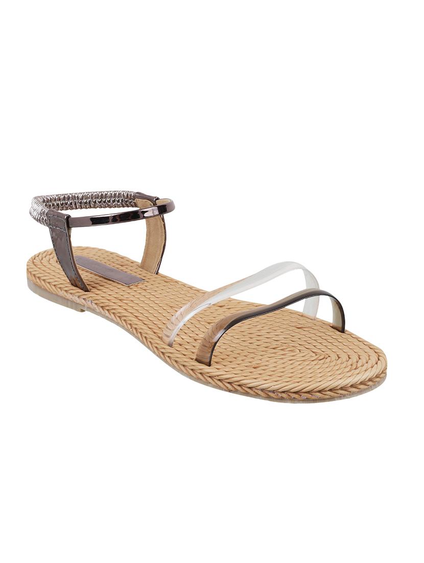 metallic back strap sandals - 16691912 - Zoom Image - 1
