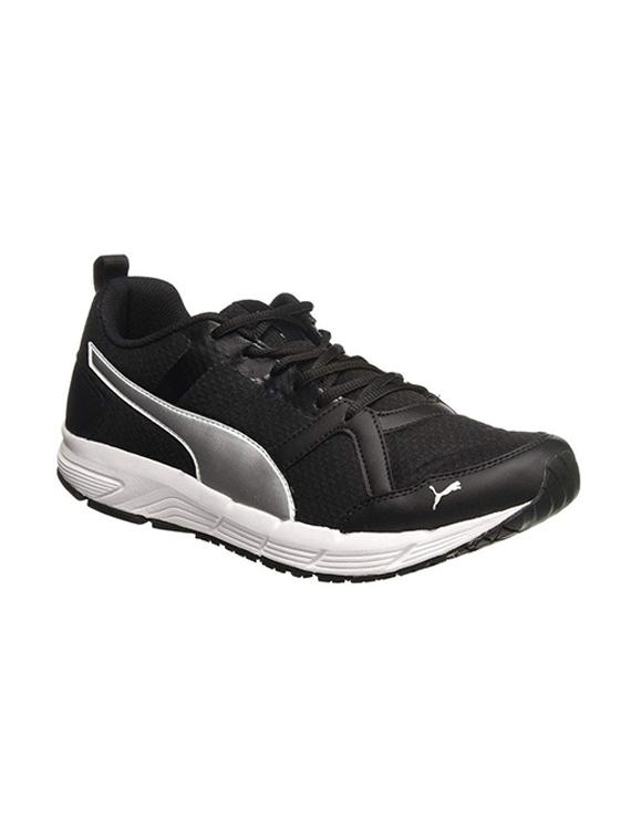 black fabric lace up sport shoes - 16692042 - Zoom Image - 1