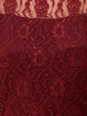 boat neck laced maxi dress - 16693218 - Standard Image - 4