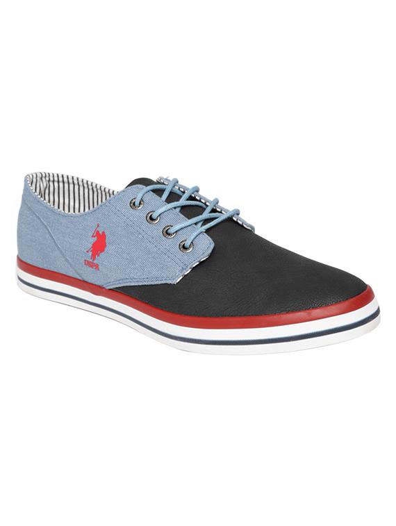 black leather lace up sneakers - 16693535 - Zoom Image - 1
