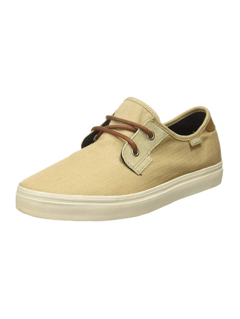beige canvas lace up sneakers - 16693570 - Zoom Image - 1