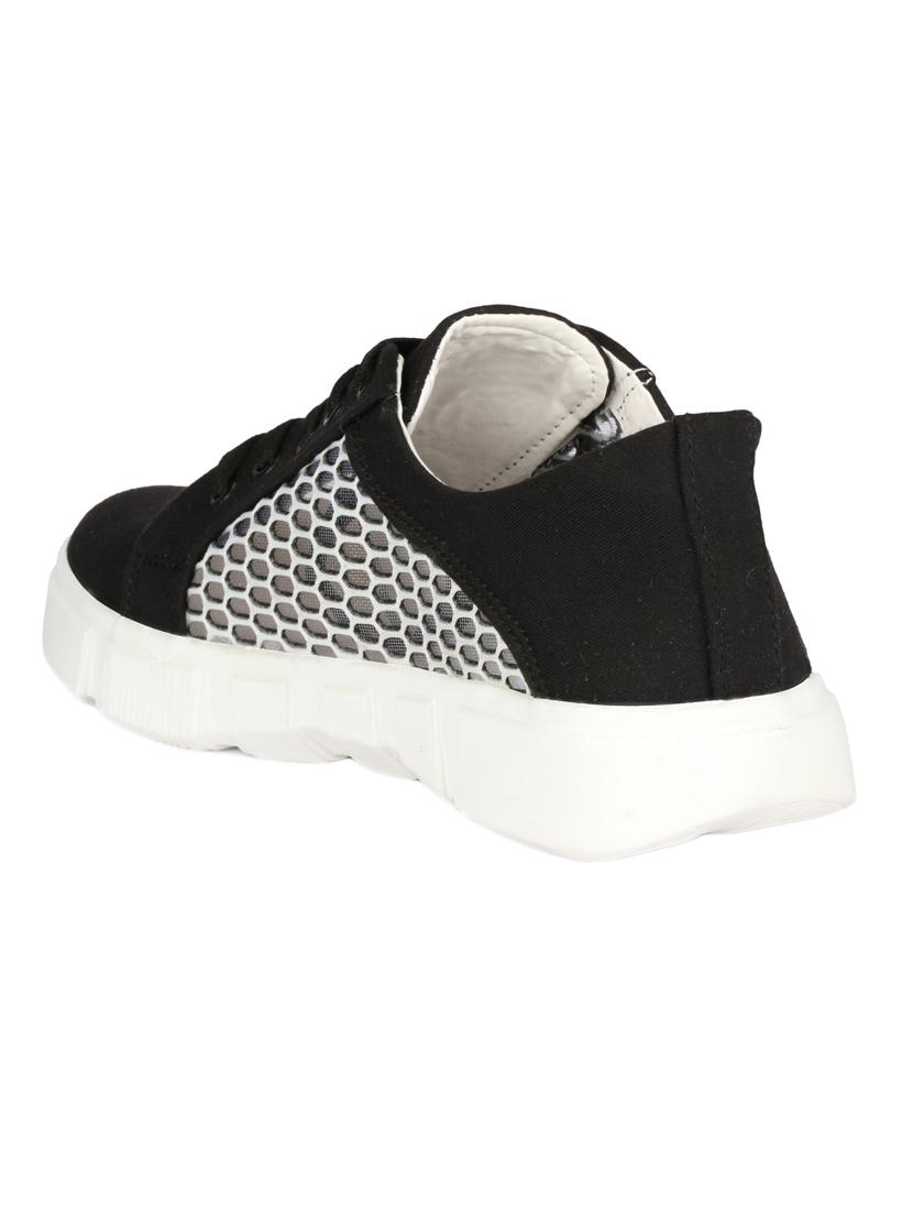 black lace-up sneakers - 16693611 - Zoom Image - 3