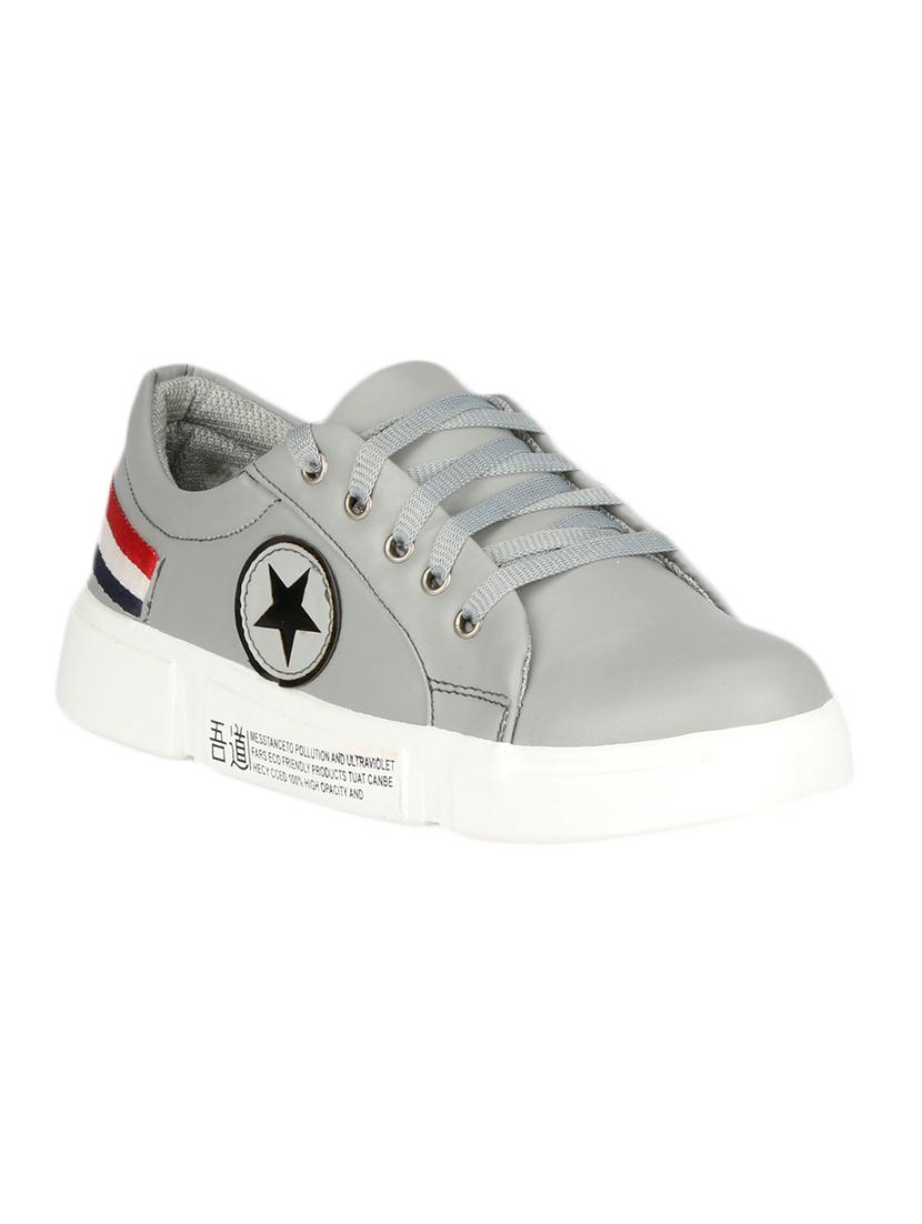 grey lace-up sneakers - 16693614 - Zoom Image - 1