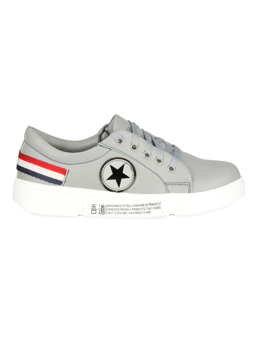 grey lace-up sneakers - 16693614 - Zoom Image - 2