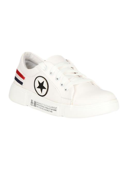 white lace-up sneakers - 16693616 - Standard Image - 1